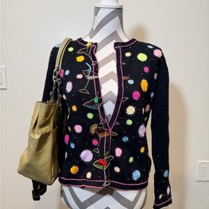 Colorful Polka Dot Women's Sweater